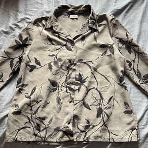 Watercolor button down shirt